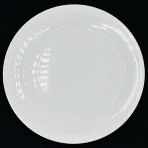 Rene Ozorio All White Aura 10.75" Banquet Rim Dinner Plate MINT